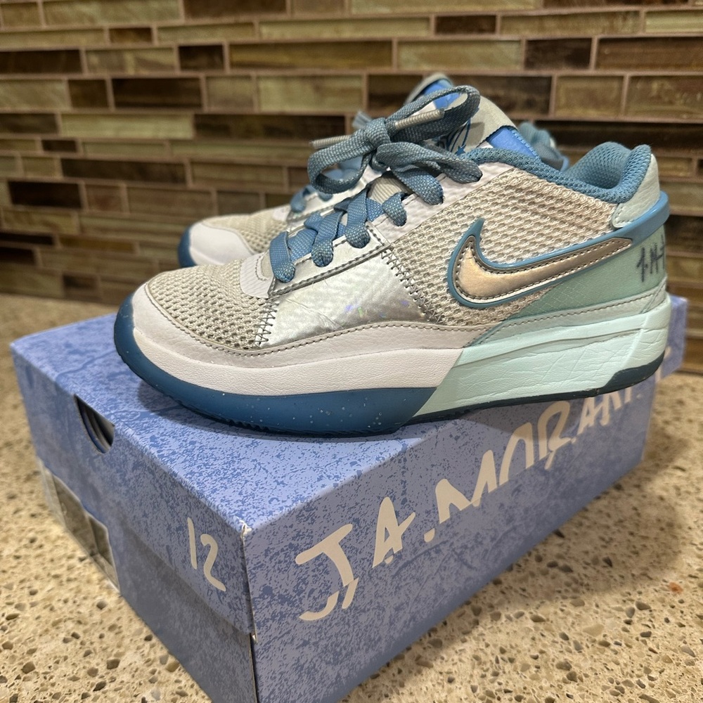 Nike JA - Kids Sneakers - Glacier Blue and Metallic Silver